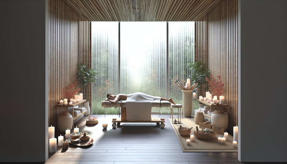 alt_text: Serene spa scene featuring calming elements, highlighting exclusive treatments and relaxation.